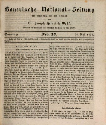 Bayerische National-Zeitung Sonntag 31. Mai 1835