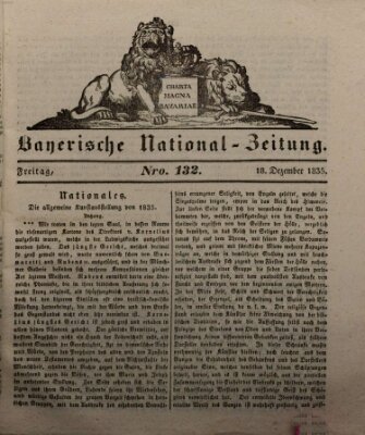 Bayerische National-Zeitung Freitag 18. Dezember 1835