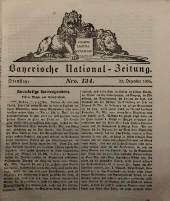 Bayerische National-Zeitung Dienstag 22. Dezember 1835