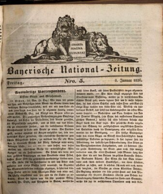 Bayerische National-Zeitung Freitag 8. Januar 1836