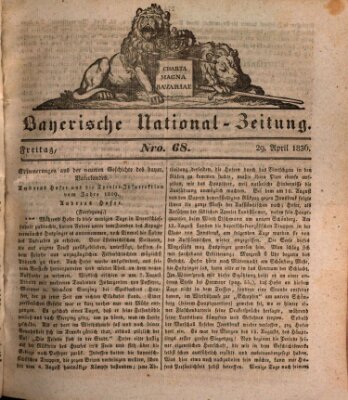 Bayerische National-Zeitung Freitag 29. April 1836