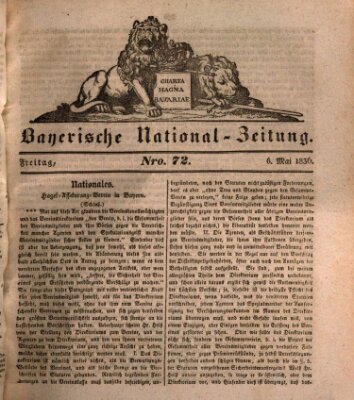 Bayerische National-Zeitung Freitag 6. Mai 1836