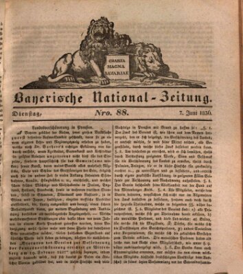 Bayerische National-Zeitung Dienstag 7. Juni 1836