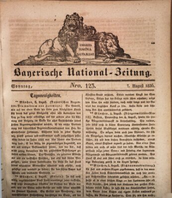 Bayerische National-Zeitung Sonntag 7. August 1836