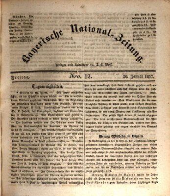 Bayerische National-Zeitung Freitag 20. Januar 1837