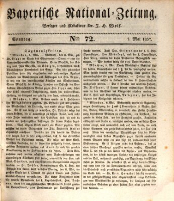 Bayerische National-Zeitung Sonntag 7. Mai 1837