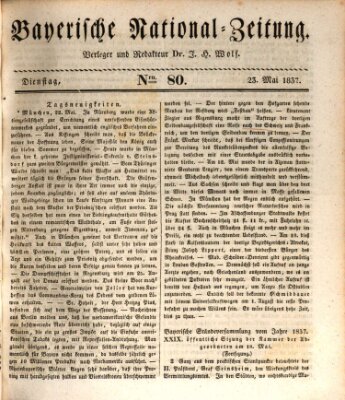 Bayerische National-Zeitung Dienstag 23. Mai 1837