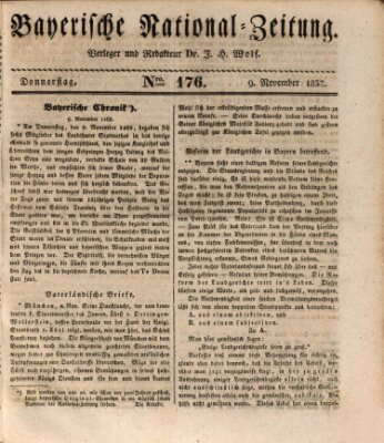 Bayerische National-Zeitung Donnerstag 9. November 1837