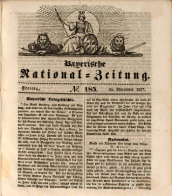 Bayerische National-Zeitung Freitag 24. November 1837