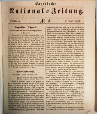 Bayerische National-Zeitung Freitag 5. Januar 1838