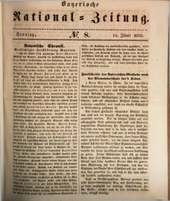 Bayerische National-Zeitung Sonntag 14. Januar 1838