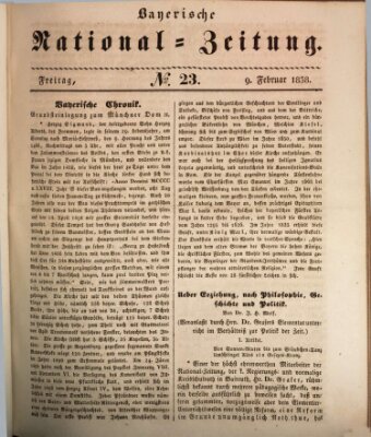 Bayerische National-Zeitung Freitag 9. Februar 1838