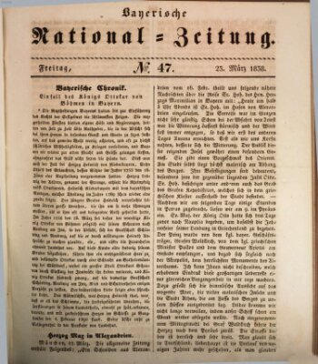 Bayerische National-Zeitung Freitag 23. März 1838