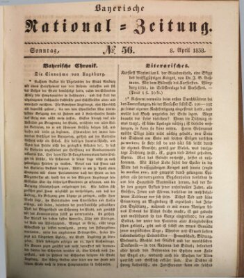 Bayerische National-Zeitung Sonntag 8. April 1838