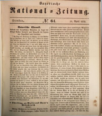 Bayerische National-Zeitung Dienstag 24. April 1838