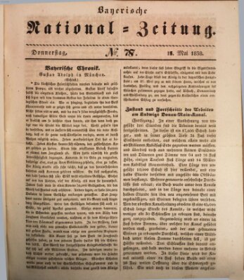 Bayerische National-Zeitung Freitag 18. Mai 1838