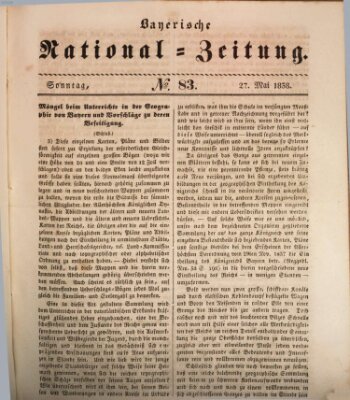 Bayerische National-Zeitung Sonntag 27. Mai 1838