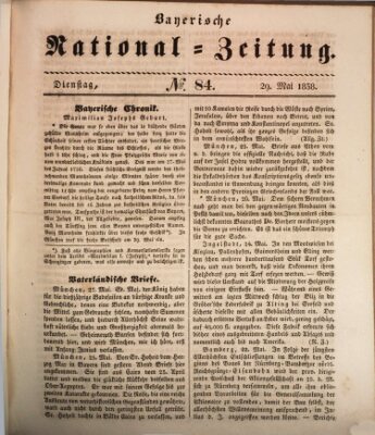 Bayerische National-Zeitung Dienstag 29. Mai 1838
