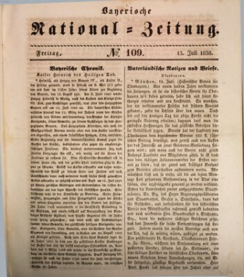 Bayerische National-Zeitung Freitag 13. Juli 1838