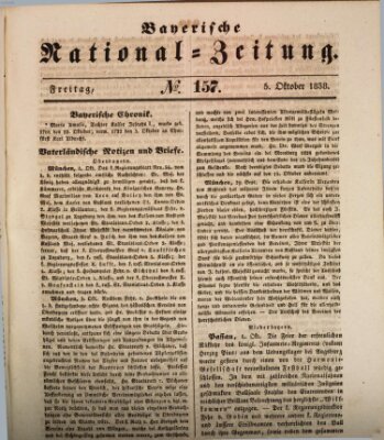 Bayerische National-Zeitung Freitag 5. Oktober 1838