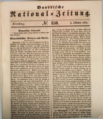 Bayerische National-Zeitung Dienstag 9. Oktober 1838