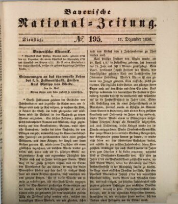 Bayerische National-Zeitung Dienstag 11. Dezember 1838