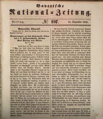 Bayerische National-Zeitung Freitag 14. Dezember 1838