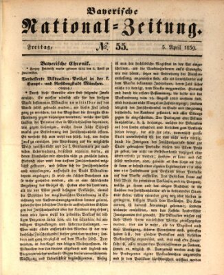 Bayerische National-Zeitung Freitag 5. April 1839