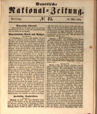 Bayerische National-Zeitung Freitag 10. Mai 1839