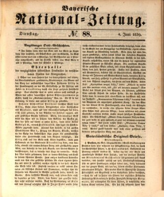 Bayerische National-Zeitung Dienstag 4. Juni 1839