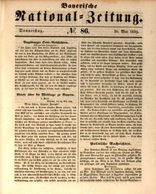 Bayerische National-Zeitung Donnerstag 30. Mai 1839