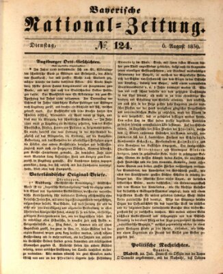 Bayerische National-Zeitung Dienstag 6. August 1839