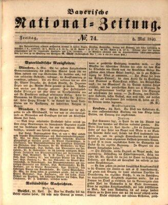 Bayerische National-Zeitung Freitag 8. Mai 1840