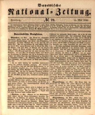 Bayerische National-Zeitung Freitag 15. Mai 1840