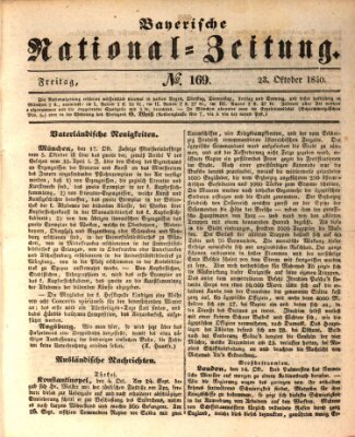 Bayerische National-Zeitung Freitag 23. Oktober 1840