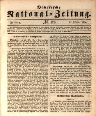 Bayerische National-Zeitung Freitag 30. Oktober 1840