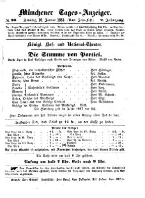 Münchener Tages-Anzeiger Sonntag 16. Januar 1853