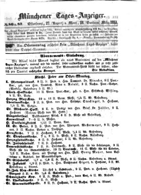 Münchener Tages-Anzeiger Montag 28. März 1853