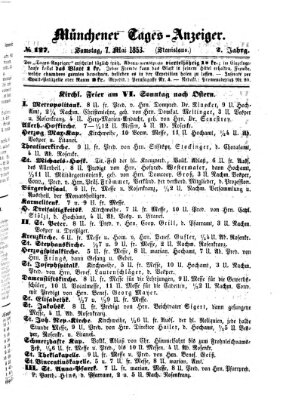 Münchener Tages-Anzeiger Samstag 7. Mai 1853