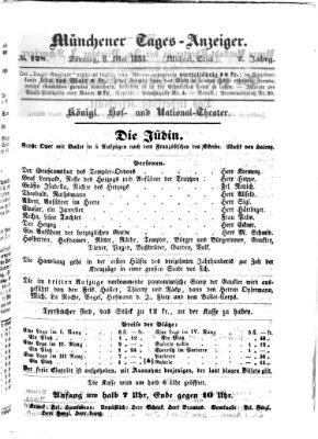 Münchener Tages-Anzeiger Sonntag 8. Mai 1853