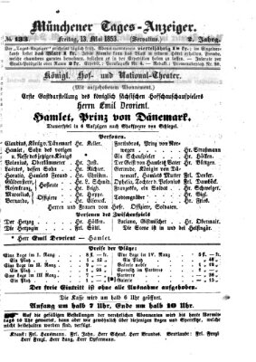 Münchener Tages-Anzeiger Freitag 13. Mai 1853