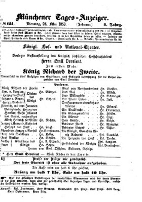 Münchener Tages-Anzeiger Dienstag 24. Mai 1853