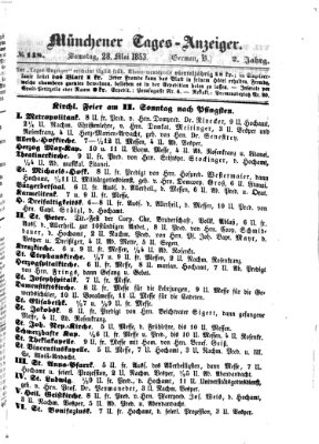 Münchener Tages-Anzeiger Samstag 28. Mai 1853