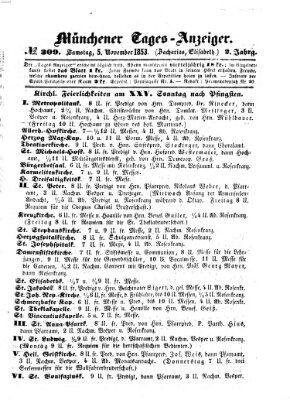 Münchener Tages-Anzeiger Samstag 5. November 1853