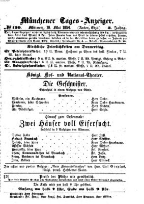 Münchener Tages-Anzeiger Mittwoch 10. Mai 1854