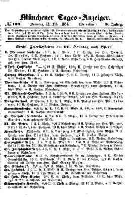 Münchener Tages-Anzeiger Samstag 13. Mai 1854