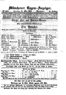 Münchener Tages-Anzeiger Sonntag 14. Mai 1854