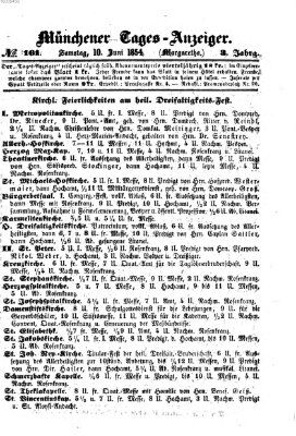 Münchener Tages-Anzeiger Samstag 10. Juni 1854