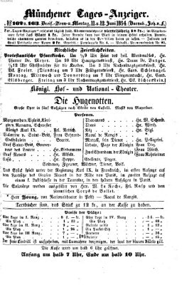 Münchener Tages-Anzeiger Sonntag 11. Juni 1854