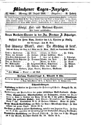 Münchener Tages-Anzeiger Montag 28. August 1854